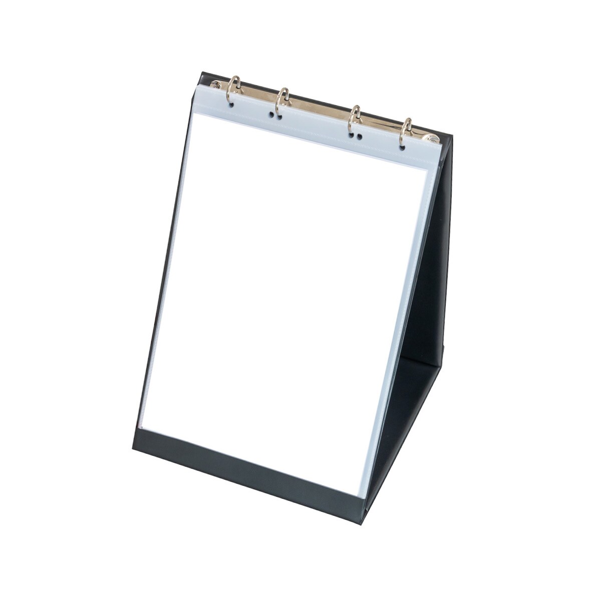 Stab-in Tisch-Flipchart Rillstab A4 Hochformat schwarz 10 hüllen, RI93170 Image