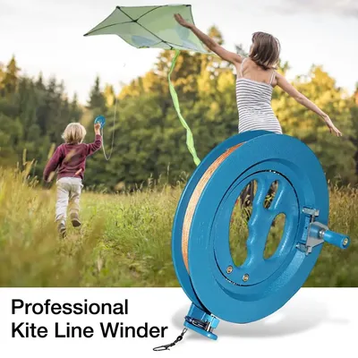 Professional Kite Line Winder Winding Reel Grip Wheel with 650 Feet (60LBS) Flying Line String