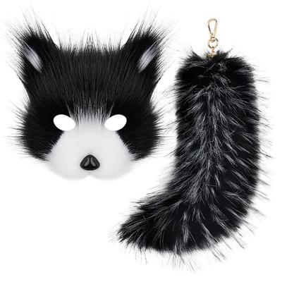 Mask and Tail Set Cosplay for Women 10 Long Tail Carnival Costume