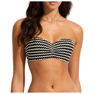 Seafolly - Women's Mesh Effect Bustier Bandeau - Bikini-Top Gr 38 orange Image