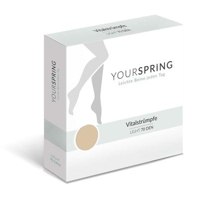 Yourspring light transparent 70den AD 38/39 nuss 2 St Strümpfe Image