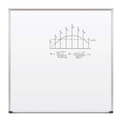 Best Rite Magne-Rite Whiteboard with Aluminum Trim & Map Rail (4 x 4') 219AD