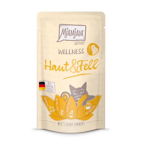 12x 125g MjAMjAM Wellness Haut & Fell - Huhn Katzenfutter nass