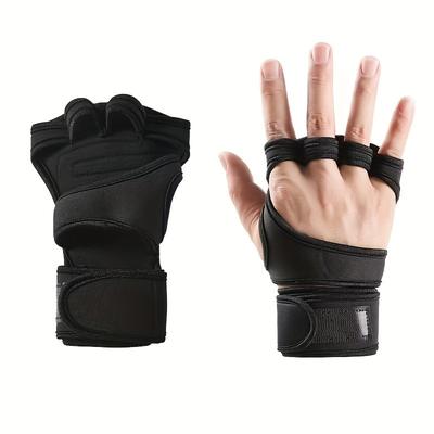 TEMU Unisex Weightlifting Gloves: Suitable For Fitness, Sports, And Aerobics - Protects Your Wrists And Palms Image