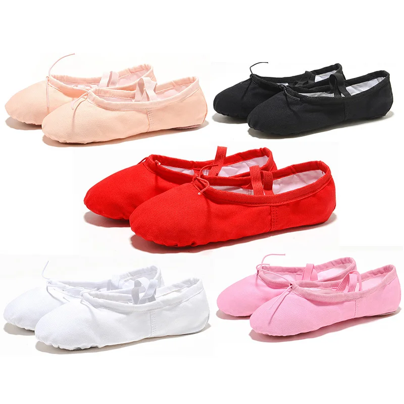 Filles enfants chaussures à Pointe pantoufles de danse haute qualité ballerine pratique chaussures de Ballet 6 couleurs chaussures de Ballet professionnelles