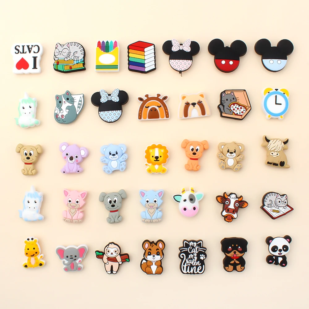 Mélange de perles focales en Silicone, 5 pièces, perles amples pour la fabrication de bijoux, accessoires de porte-clés, Kit de perles de décoration de noël et d