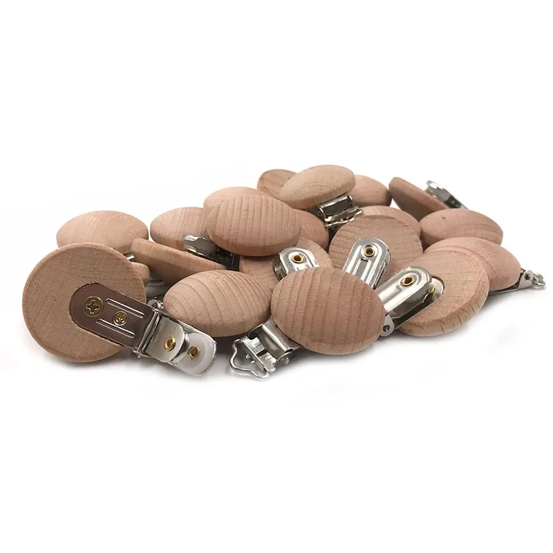 ABCPICK-Attache-tétine en bois pour bébé, 20 pièces, clip de sucette, accessoires, rapide, pour exécutif, jouets, cadeau, bricolage