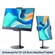 Support de tablette pour moniteur Vesa Portable, hauteur réglable jusqu'à 24Cm, support de tablette sur pied, support de bureau, Base plus large
