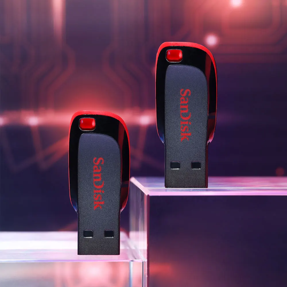 SanDisk-Mini clé USB Cruzer Blade, clé USB, clé USB, clé USB, clé USB, clé USB, clé USB, 2.0 Go, 64 Go, 32 Go, 16 Go, 128 Go