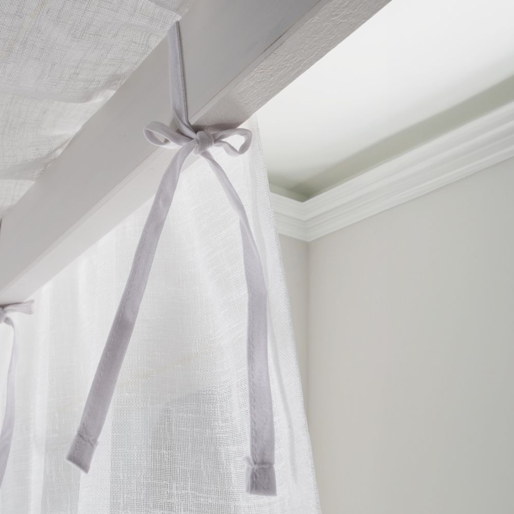 Massivholz »Solvita« Tüllstoff für Himmelbett 160 cm weiß