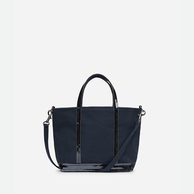 XS Cotton Tote Bag with Sequin Trim