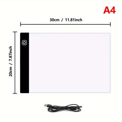 TEMU 1 3 Dimmable Led Drawing Copying , Usb For Enhancing And Drawing (a5/a4), Tattoos, Painting, Sketching, , And -