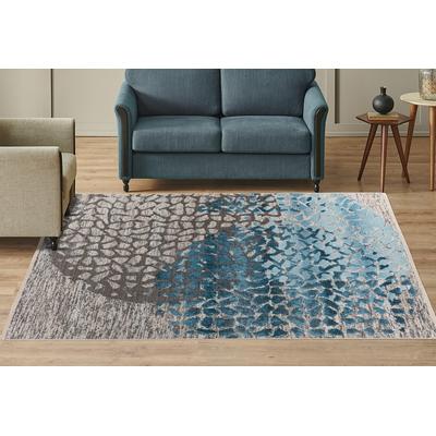 Teppich KAYOOM "Milan 425", bunt (multi, blau), B:160cm H:5mm L:230cm, Polypropylen, Teppiche, ca. 436.800 Points/qm, Kurzflorteppich, weiche Haptik, hochwertig Image