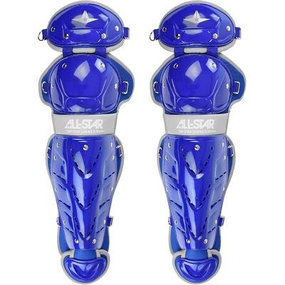 All Star Top Star Catcher's Leg Guards - Ages 9-12 Royal