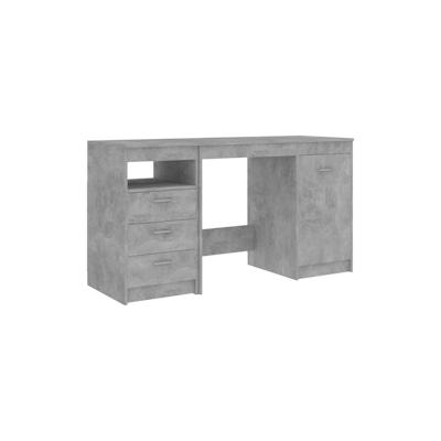 vidaXL Schreibtisch Betongrau 140x50x76 cm Holzwerkstoff Image