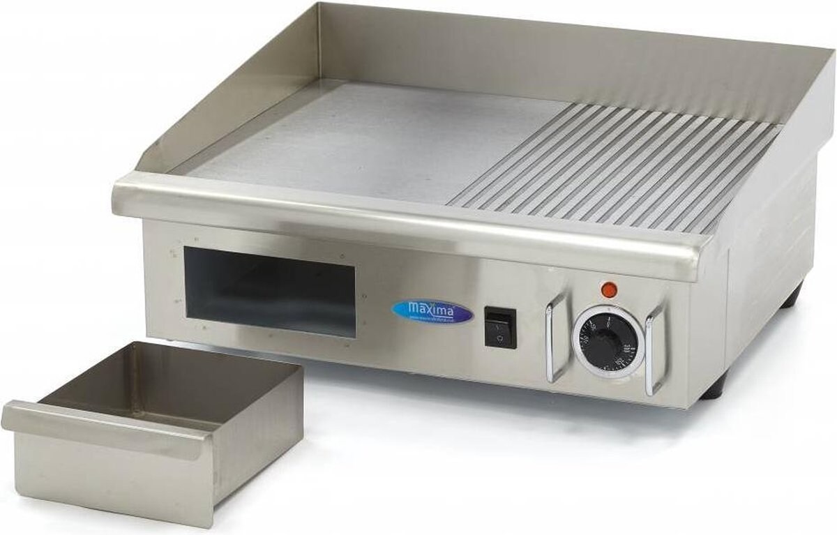 Maxima Griddle - Halb geschlitzt - 55cm - inkl. Auffangschale Image