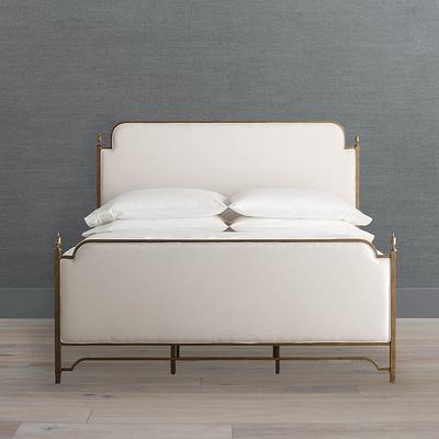 Whitby Bed - Pebble Leather, King - Frontgate