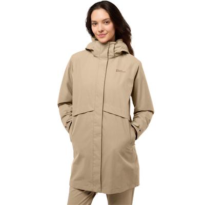 3-in-1-Funktionsparka JACK WOLFSKIN "BAYLIGHT", Damen, Gr. S, braun (anis), Obermaterial: 100% Polyester, sportlich, hoch geschlossener Ausschnitt, Langarm mit Druckknopf,verstellbar, Jacken, Winterjacke Image