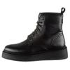 Schnürboots LEVI'S "HARLOW", Damen, Gr. 40, schwarz, Lederimitat, modisch, Schuhe, Plateauabsatz, Schnürstiefelette, Boots mit Anziehlasche