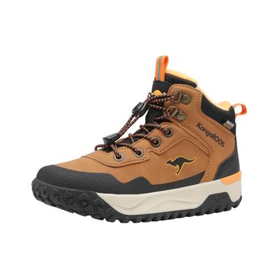 Sneaker KANGAROOS "K-NB Vivi RV", Gr. 30, braun (tan, orange), Textil, Synthetik, sportlich, Schuhe, wasserabweisend, reflektierend und gefüttert Image