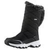 Snowboots KIDSWORLD "Randers", Kinder, Gr. 37, schwarz, Nylon, Lederimitat, casual, Schuhe, Winterstiefel, Klettstiefel mit wasserabweisender Comfortex-Membrane