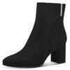 Stiefelette MARCO TOZZI BY GMK, Damen, Gr. 42, schwarz, Textil, unifarben, Veloursleder, elegant, Schuhe, Blockabsatz, Abendschuh, Businessschuh, Feel Me-Ausstattung