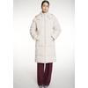 Steppjacke HAILY’S "LS P JK Em44my", Damen, Gr. M (38), beige (cream), Web, Steppware, Obermaterial: 100% Polyester, unifarben, modisch, Langarm Rippbündchen, Jacken
