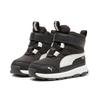 Winterboots PUMA "EVOLVE BOOT PURETEX AC+INF", Damen, Gr. 24, schwarz-weiß (puma schwarz, ash gray, puma weiß), Textil, sportlich, Schuhe, Snowboots, Winterstiefel, Winterschuhe, für Kinder, wasserdicht