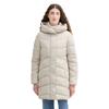 Steppmantel TOM TAILOR, Damen, Gr. L (40), beige (dusty beige), Web, Obermaterial: 100% Polyester. Futter: 100% Polyester, unifarben, casual, regular fit lang, ohne Ausschnitt, Langarm, Mäntel, mit Kapuze