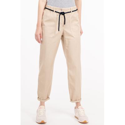 Stoffhose RECOVER PANTS "Belina", Damen, Gr. 36, Normalgrößen, beige, 57% Lyocell;40% Baumwolle;3% Elasthan, unifarben, relaxed fit 7/8-Länge, Hosen, aus einem elastischen Lyocell-Baumwollgemisch Image