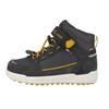 Winterstiefel TROLLKIDS "KIDS GRYLLEFJORD MID CUT", Gr. 31, schwarz (anthrazit, golden gelb), Leder, Synthetik, mehrfarbig, sportlich, Schuhe, wasserdicht, Klettverschluss, reflektierende Details