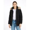 Steppjacke TOMMY HILFIGER, Damen, Gr. S (36), schwarz, Obermaterial: 100% Polyester. Futter: 100% Polyester. Wattierung: 70% Daunen, 30% Federn, modisch, regular fit, Langarm, Jacken, mit Logopatch