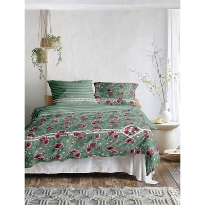 Bettwäsche IRISETTE "Playa 8580", grün, B/L: 135cm x 200cm, , Mako-Satin, B/L: 80cm x 80cm, Mako-Satin, Obermaterial: 100% Baumwolle, Bettwäsche, anschmiegsam und atmungsaktiv Image