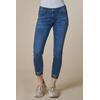 Regular-fit-Jeans ZHRILL "NOVA", Damen, Gr. 28, N-Gr, blau (dunkelblau used), Denim/Jeans, Obermaterial: 79% Baumwolle, 12% Lyocell, 6% Elastomultiester, 3% Elasthan, casual, regular fit 7/8-Länge, Jeans, im 5-Pocket-Style