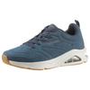 Sneaker SKECHERS "TRES-AIR UNO", Herren, Gr. 39, blau (navy), Lederimitat, sportlich, Schuhe, Freizeitschuh, Halbschuh, Schnürschuh mit Skech-Air-Luftpolsterung