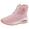 Schnürboots SKECHERS "UNO RUGGED - FALL AIR", Damen, Gr. 39, rosa, Lederimitat, Textil, unifarben, sportlich, Schuhe, Winterboots mit Air-Cooled Memory Foam Komfort-Innensohle