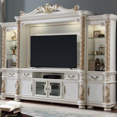 ACME Vendome Entertainment Center, Antique Pearl Finish