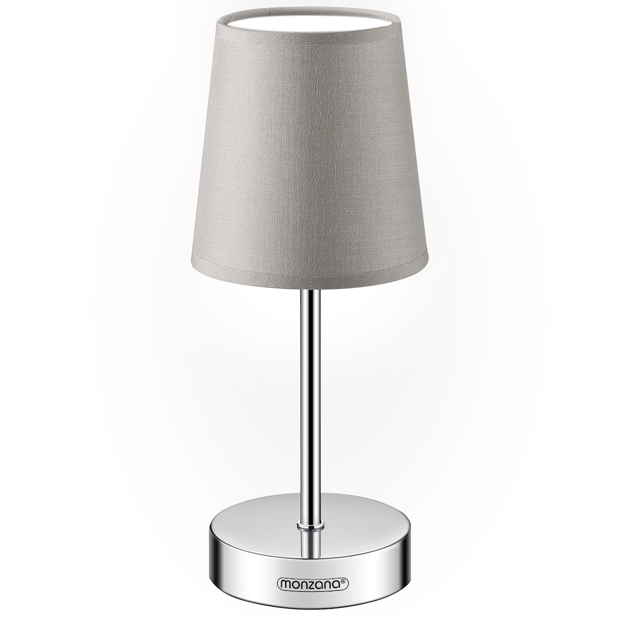 Monzana Tischlampe LED Lumiere 32x13x13 cm taupe Image