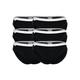 Lacoste Slip 6er Pack Damen schwarz, S