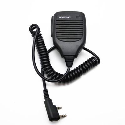 2-poliges Walkie-Talkie-Lautsprechermikrofon, tragbares Mikrofon, kompatibel mit Baofeng UV-5R