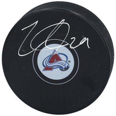 Nathan MacKinnon Colorado Avalanche signierter Hockey-Puck Image