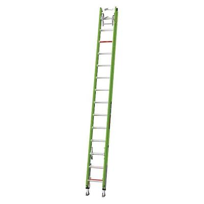 LITTLE GIANT LADDERS 17528-264V 28 ft Fiberglass Extension Ladder, 300 lb Load