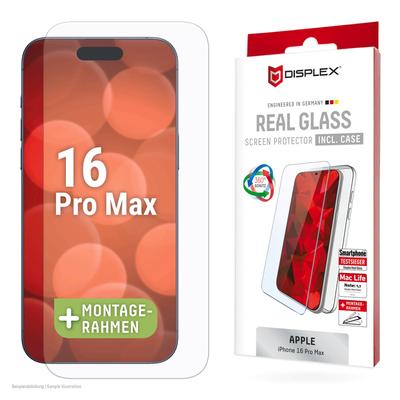 DISPLEX Displayschutzglas "Real Glass Screen Protection + Case", transparent, B:9,00cm H:2,00cm T:20,00mm, Displayfolien, Displayschutzfolie, Schutzfolie, Bildschirmschutz, kratz- & stoßfest Image