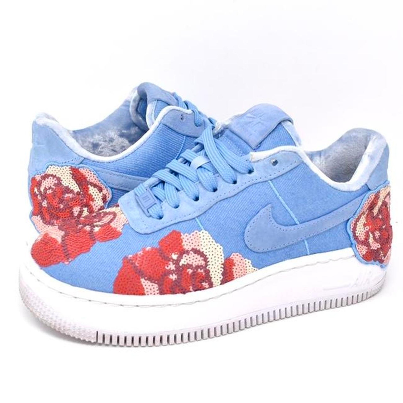 Nike Shoes | 2017 Nike Air Force 1 Low Upstep “December Sky” | Color: Blue/Red | Size: 6.5