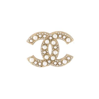 Chanel Brooch: White Jewelry