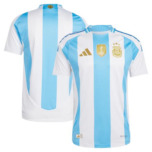 Weißes, authentisches Heimtrikot der argentinischen Nationalmannschaft 2024 von adidas für Herren