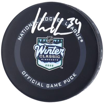 Kaapo Kahkonen Minnesota Wild Autogramm 2022 NHL Winter Classic Offizieller Spielpuck Image
