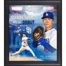 Yoshinobu Yamamoto Los Angeles Dodgers Gerahmte 15"" x 17"" 2024 MLB Debüt Collage