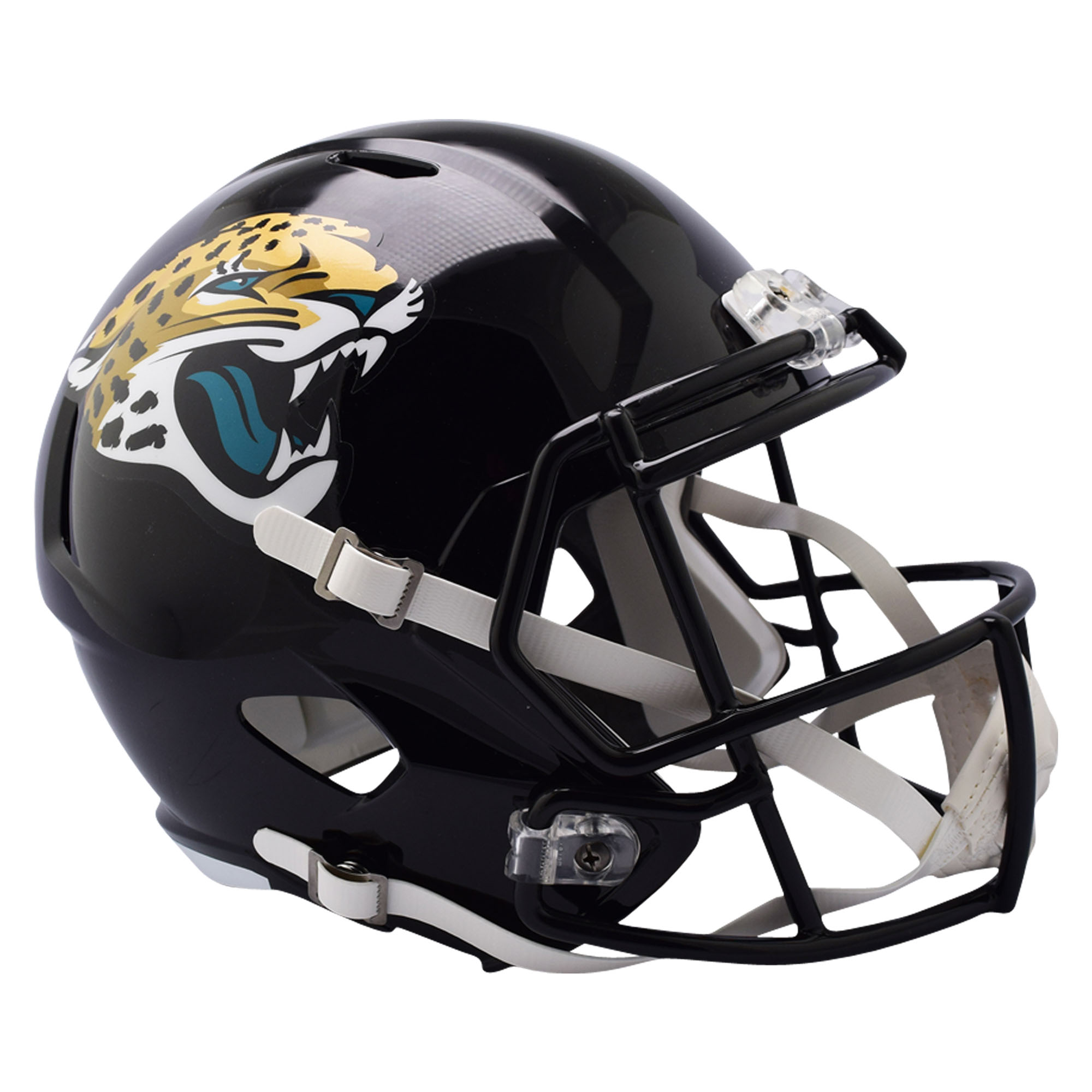 Riddell Jacksonville Jaguars Replik Revolution Speed Footballhelm in voller Größe zum Ausstellen Image