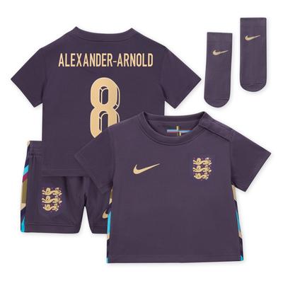 England Nike Away Stadium Mini Kit 2024 – Baby mit Aufdruck Alexander-Arnold 8 Image